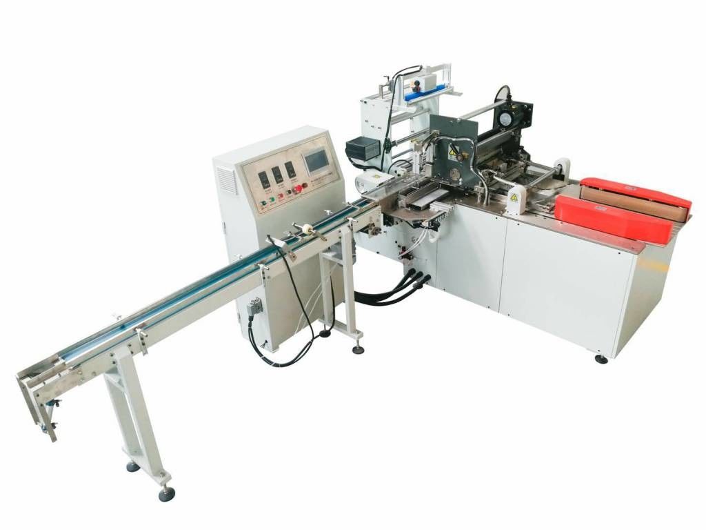 Pocket Bundling Paper Wrapping Machine With PLC HMI Single Infeed Lane