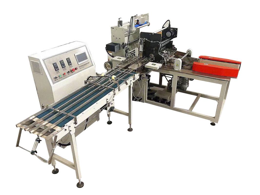 Pocket Bundling Tissue Paper Packing Machine Double Infeed Lane PLC Control