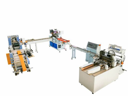 China Pocket Tissue Paper Production Line For Mini / Standard Napkin Bundling Packing supplier