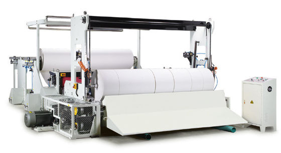 China PLC Controlled Tissue Paper Making Machine / Jumbo Paper Roll Rewinding Machine supplier