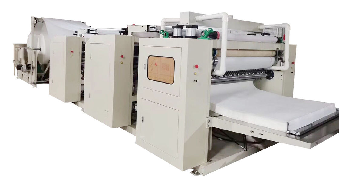 PLC Control V-Fold Paper Napkin Kitchen Roll Making Machine 90-100m/Min