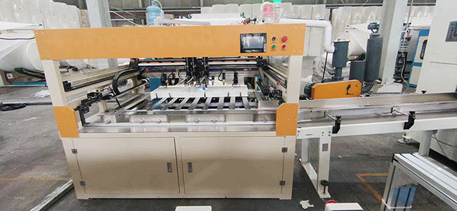 PLC Controlled Tissue Paper Log Transfer Unit Tissue Converting Machine 5-7 Logs