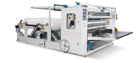 China 10 Line V - Fold Tissue Paper Machine For Cotton Soft Fabric Embossing And Folding factory